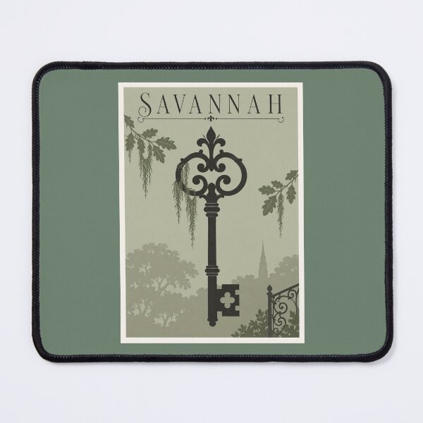 Item preview, Savannah Ornate Skeleton Key Travel Poster designed and sold by Beyond Destinations.