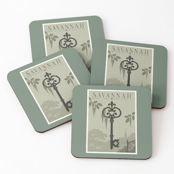 Item preview, Savannah Ornate Skeleton Key Travel Poster designed and sold by Beyond Destinations.