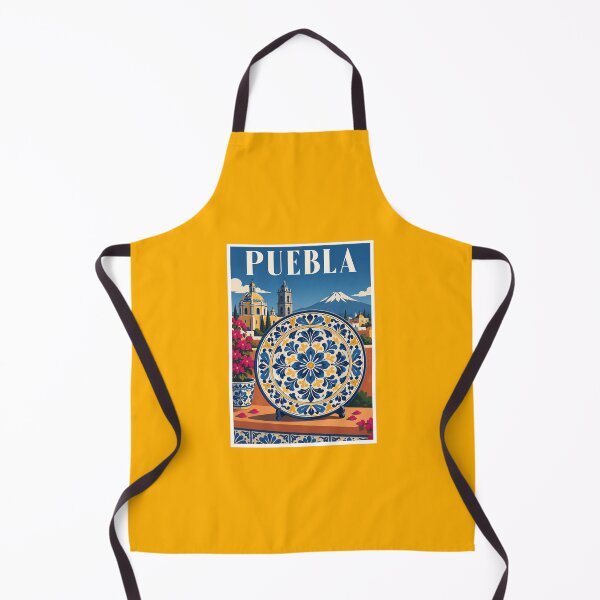 Item preview, Puebla Talavera Plate Mexico Travel Poster designed and sold by Beyond Destinations.