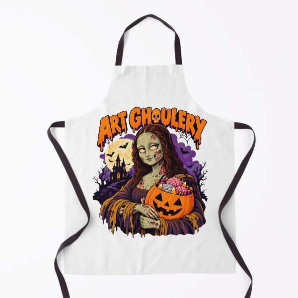 Item preview, Zombie Mona Lisa Spooky Parody Halloween designed and sold by nortowelcomics.