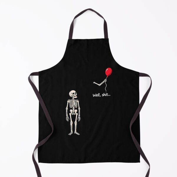 Item preview, Skeleton Lost Balloon Well Shit Funny Gothic Skull Halloween designed and sold by Dmo3HarkoArt.
