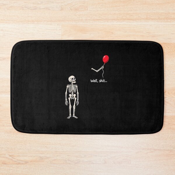 Item preview, Skeleton Lost Balloon Well Shit Funny Gothic Skull Halloween designed and sold by Dmo3HarkoArt.