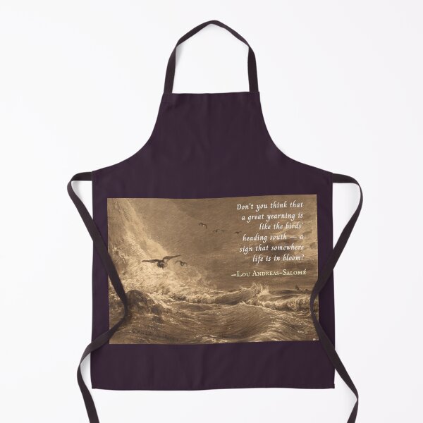 Item preview, Lou Andreas-Salomé quote: Don't you think that a great yearning is like the birds' heading south -- a sign that somewhere life is in bloom? designed and sold by artbleed.