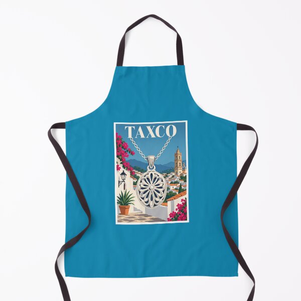Item preview, Taxco Silver Pendant Mexico Travel Poster designed and sold by Beyond Destinations.
