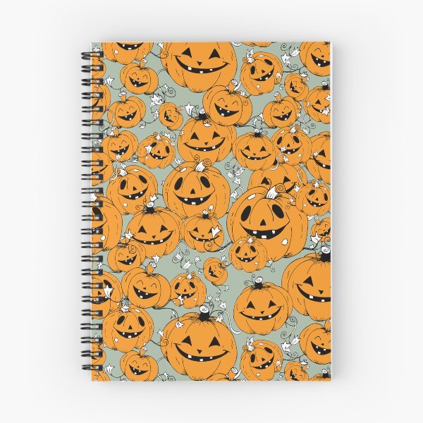 Item preview, Manic Pumpkin Patch Halloween Spooky Print designed and sold by LauraCoxArt.