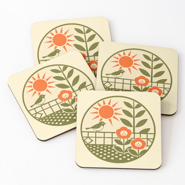 Item preview, Retro Garden – Sunny Bird designed and sold by mellow-koko.