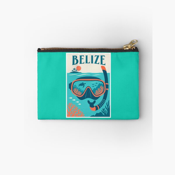 Item preview, Belize Snorkeling Mask Reef Travel Poster designed and sold by Beyond Destinations.