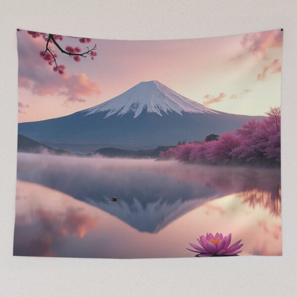 Item preview, Blossoms of Dawn - Mountain Reflection Sanctuary designed and sold by nhk999.