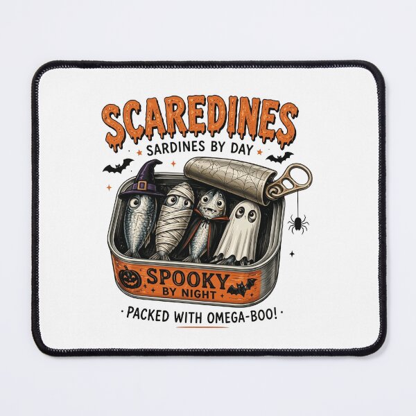 Item preview, Scaredines Halloween Shirt, Funny Sardine Halloween T-Shirt, Spooky Fish Tee, Sardines by Day Spooky by Night designed and sold by To101ARt.