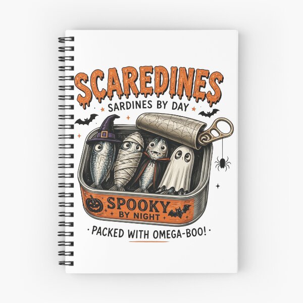 Item preview, Scaredines Halloween Shirt, Funny Sardine Halloween T-Shirt, Spooky Fish Tee, Sardines by Day Spooky by Night designed and sold by To101ARt.