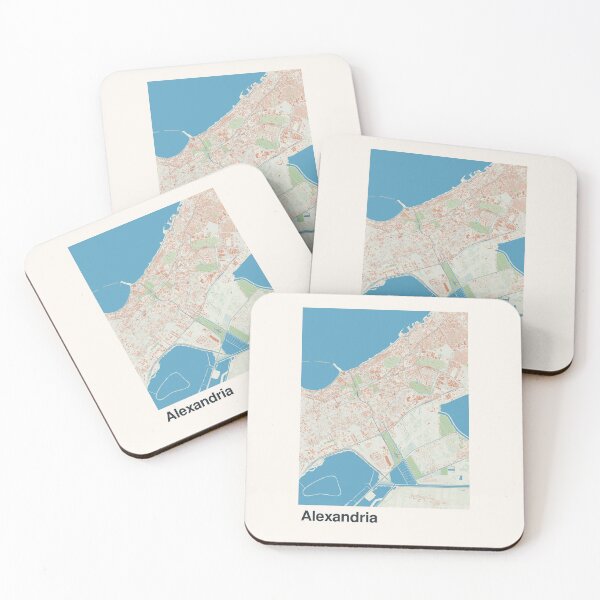 Item preview, Alexandria Minimalistic Map Art designed and sold by MapsNerd.