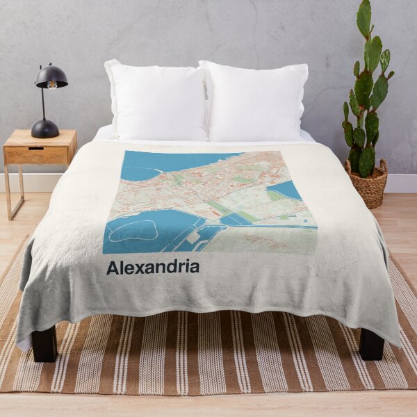 Item preview, Alexandria Minimalistic Map Art designed and sold by MapsNerd.