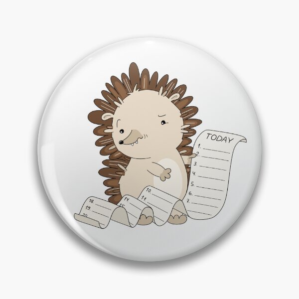 Item preview, Endless To Do List – Overwhelmed Hedgehog designed and sold by OKartashova.