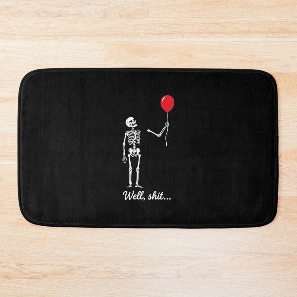 Item preview, Skeleton Lost Balloon Well Shit Funny Gothic Skull Halloween designed and sold by Dmo3HarkoArt.