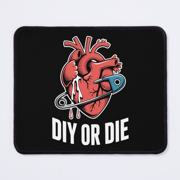 Item preview, DIY or Die – Anatomical Heart Safety Pin Punk Tattoo Design designed and sold by LOROWEAR.