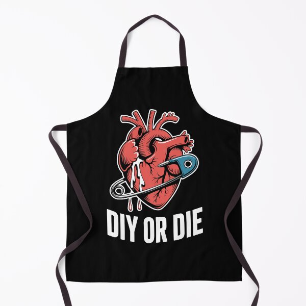 Item preview, DIY or Die – Anatomical Heart Safety Pin Punk Tattoo Design designed and sold by LOROWEAR.