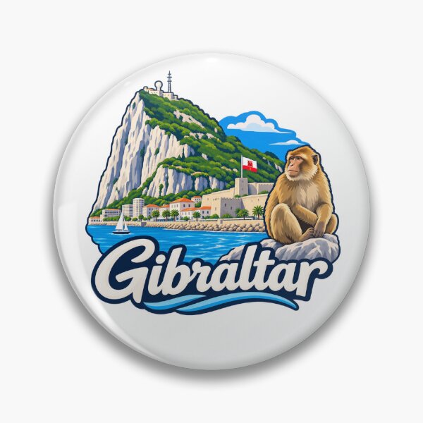 Item preview, Gibraltar, Rock & Barbary Macaque designed and sold by Myra365Art.