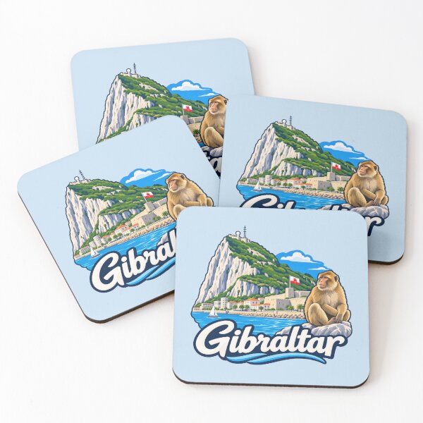 Item preview, Gibraltar, Rock & Barbary Macaque designed and sold by Myra365Art.