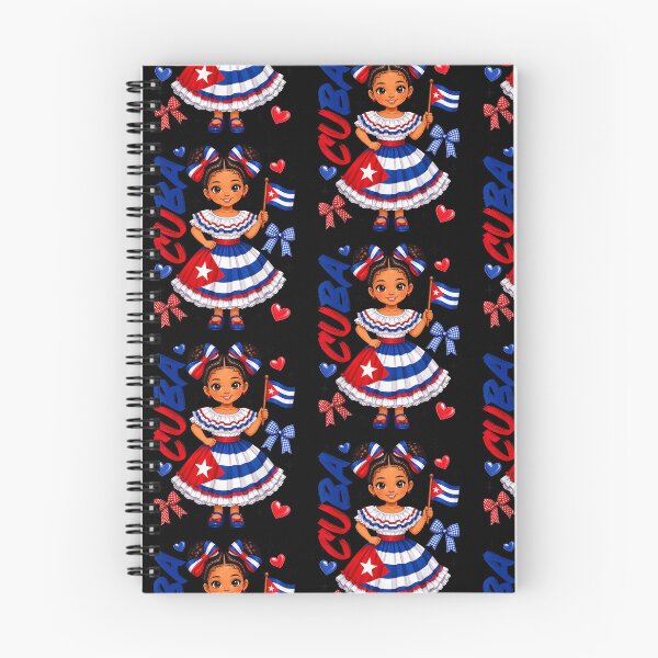 Item preview, Cute Cuban Girl Flag Dress Cuba Pride Heritage Doll Design designed and sold by RamonaTeal.