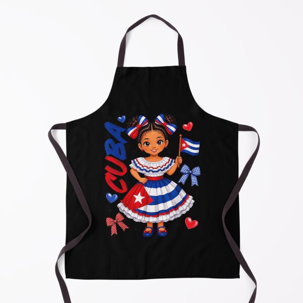 Item preview, Cute Cuban Girl Flag Dress Cuba Pride Heritage Doll Design designed and sold by RamonaTeal.
