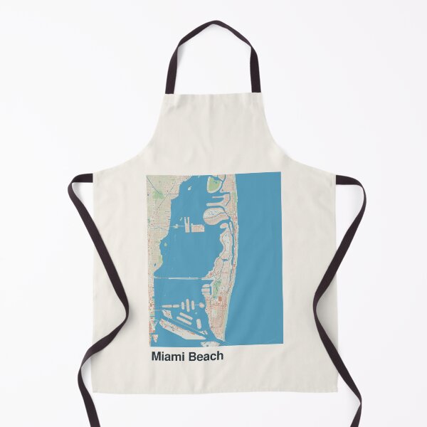 Item preview, Miami Beach Minimalistic Map Art designed and sold by MapsNerd.