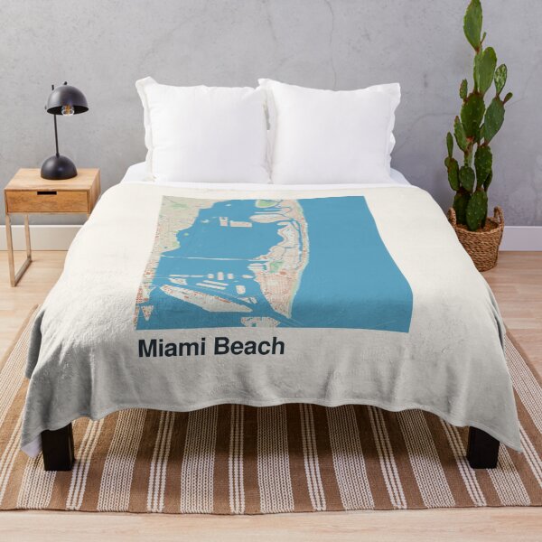 Item preview, Mapa minimalista de Miami Beach designed and sold by MapsNerd.