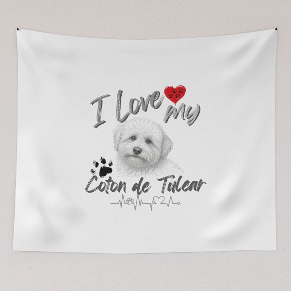 Item preview, I love my Coton de tulear  designed and sold by iRenza.