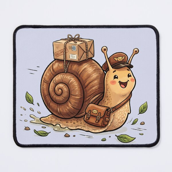 Item preview, Cute Snail Delivery Service – Funny Snail Mail Courier designed and sold by Unwrapfashion.