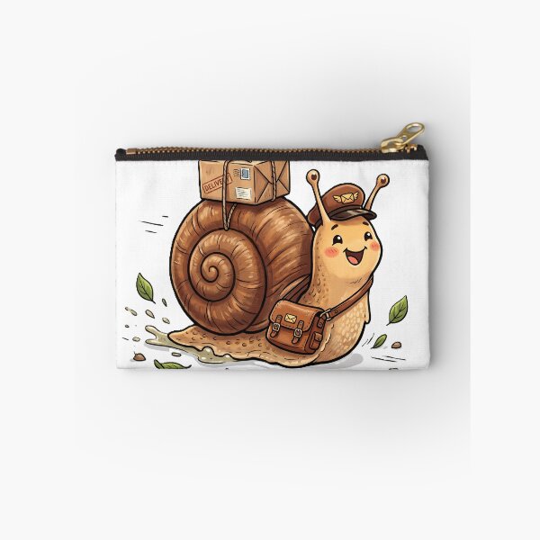 Item preview, Cute Snail Delivery Service – Funny Snail Mail Courier designed and sold by Unwrapfashion.