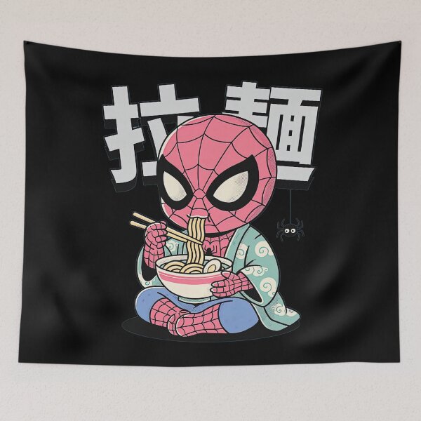 Item preview, Cute Chibi Spider Noodle Eater Japanese Ramen Vintage Graphic designed and sold by RamonaTeal.