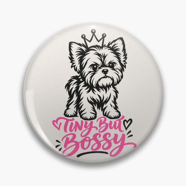 Item preview, Tiny But Bossy Yorkie Dog designed and sold by MavtM.