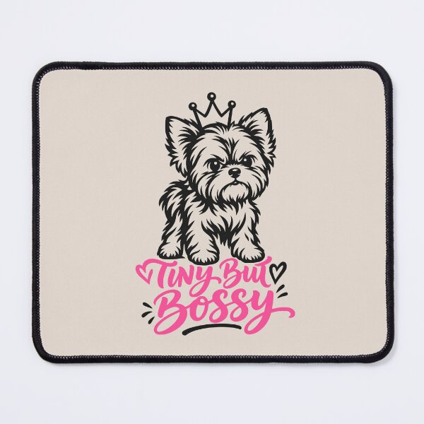 Item preview, Tiny But Bossy Yorkie Dog designed and sold by MavtM.