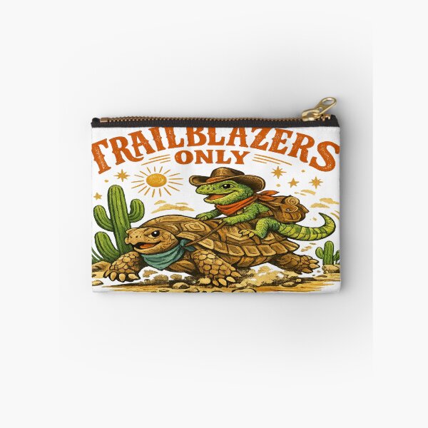 Item preview, Trailblazers Only Cowboy Lizard Riding Tortoise Western Desert Adventure designed and sold by inkoutninja.