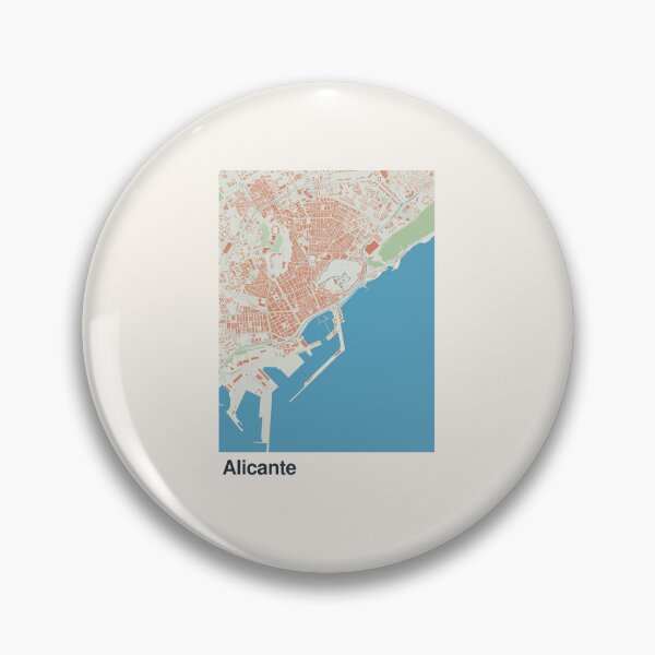 Item preview, Alicante Minimalistic Map Art designed and sold by MapsNerd.