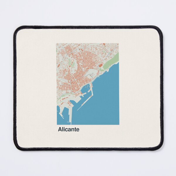 Item preview, Alicante Minimalistic Map Art designed and sold by MapsNerd.