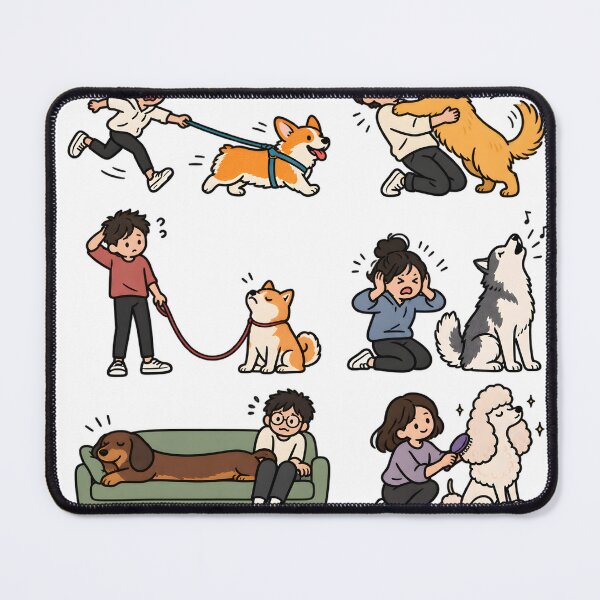 Item preview, Six Dogs Six Bosses – Funny Dogs and Their Humans designed and sold by Tlion.