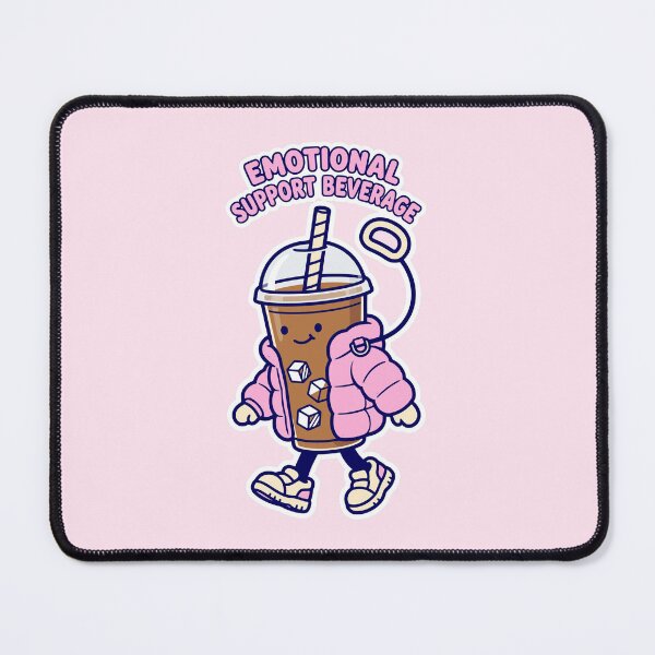 Item preview, Emotional Support Beverage Funny Iced Coffee designed and sold by KungPowUnicorn.