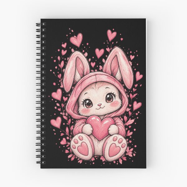 Artikelvorschau, Niedliches Kawaii-Hase in Rosa | Entzückendes Chibi-Kaninchen entworfen und verkauft von WildTrace.