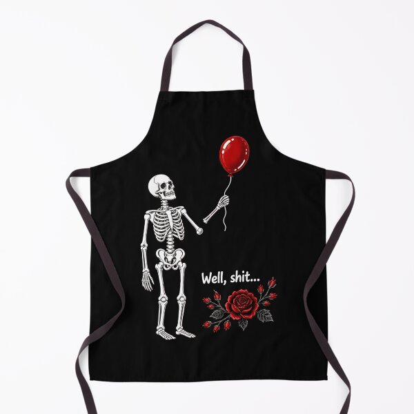 Item preview, Skeleton Lost Balloon Well Shit Funny Gothic Skull Halloween designed and sold by Dmo3HarkoArt.