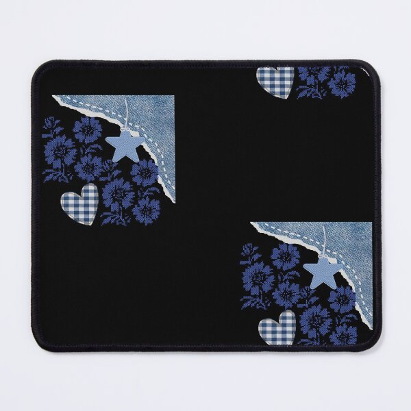 Item preview, Denim Collage Monogram Letter I Floral Aesthetic designed and sold by Aisha Reda.