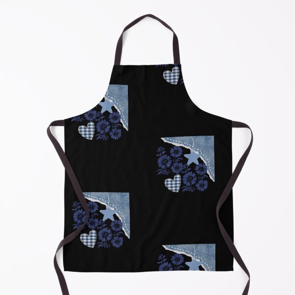 Item preview, Denim Collage Monogram Letter I Floral Aesthetic designed and sold by Aisha Reda.