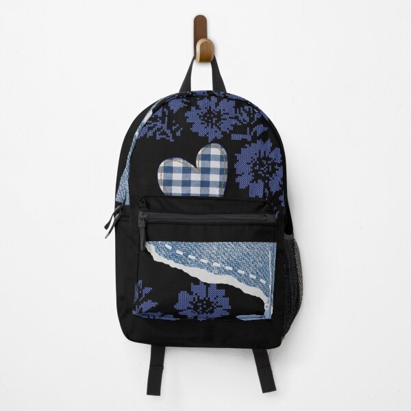 Item preview, Denim Collage Monogram Letter I Floral Aesthetic designed and sold by Aisha Reda.