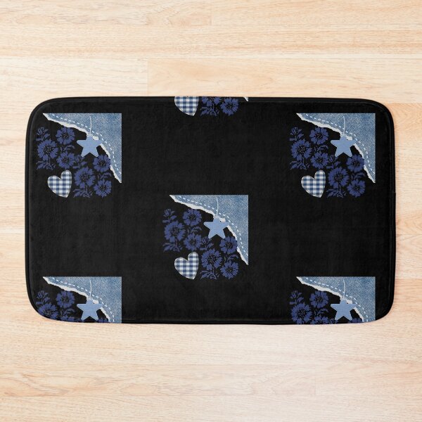 Item preview, Denim Collage Monogram Letter I Floral Aesthetic designed and sold by Aisha Reda.