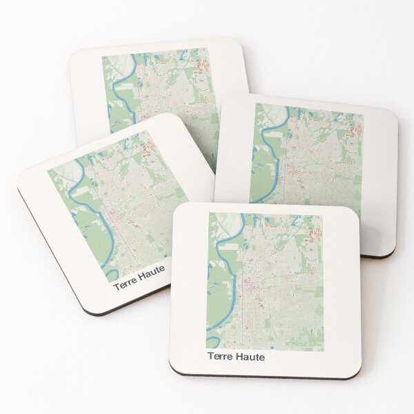 Item preview, Terre Haute Minimalistic Map Art designed and sold by MapsNerd.