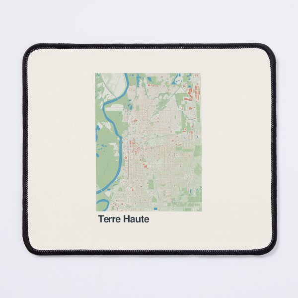 Item preview, Terre Haute Minimalistic Map Art designed and sold by MapsNerd.