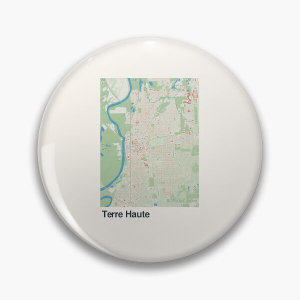 Item preview, Terre Haute Minimalistic Map Art designed and sold by MapsNerd.