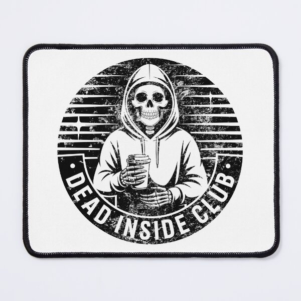 Item preview, Dead Inside Club – Skeleton Hoodie Coffee Gothic Horror Design designed and sold by LOROWEAR.