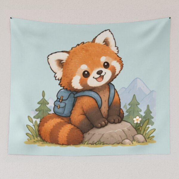 Item preview, Little Explorer Red Panda designed and sold by MellowMunchkins.