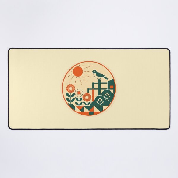 Item preview, Retro Garden – Geometric Bird designed and sold by mellow-koko.