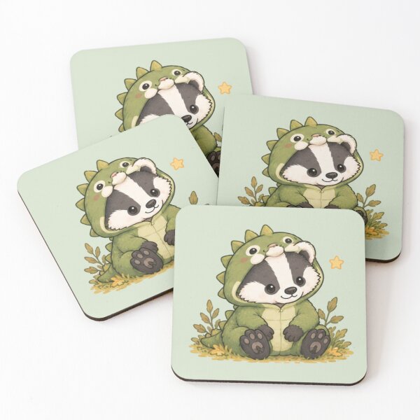 Item preview, Cute Dino Badger designed and sold by MellowMunchkins.